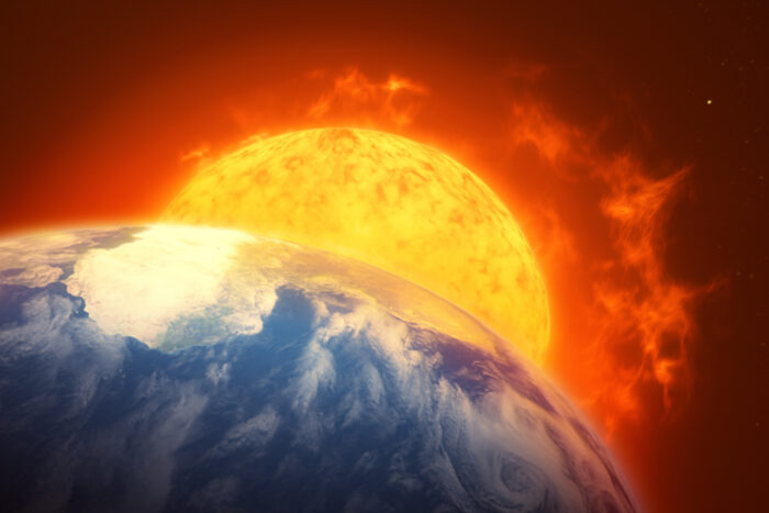 地球からでも巨大な太陽が間近に見える